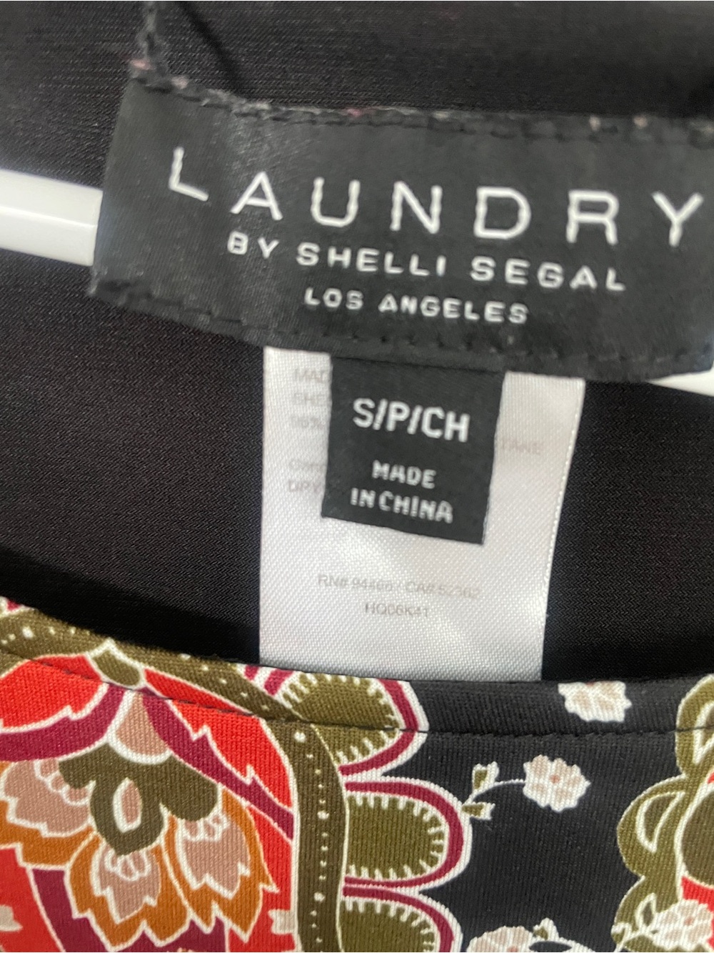 Laundry by Shelli Segal Women’s Black Paisley mini dress bell sleeve - Picture 2 of 4